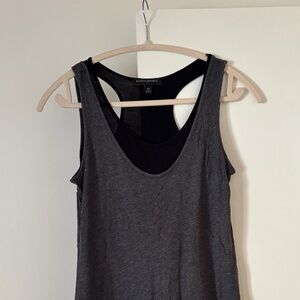 Banana Republic Charcoal Sleeveless Maxi Dress